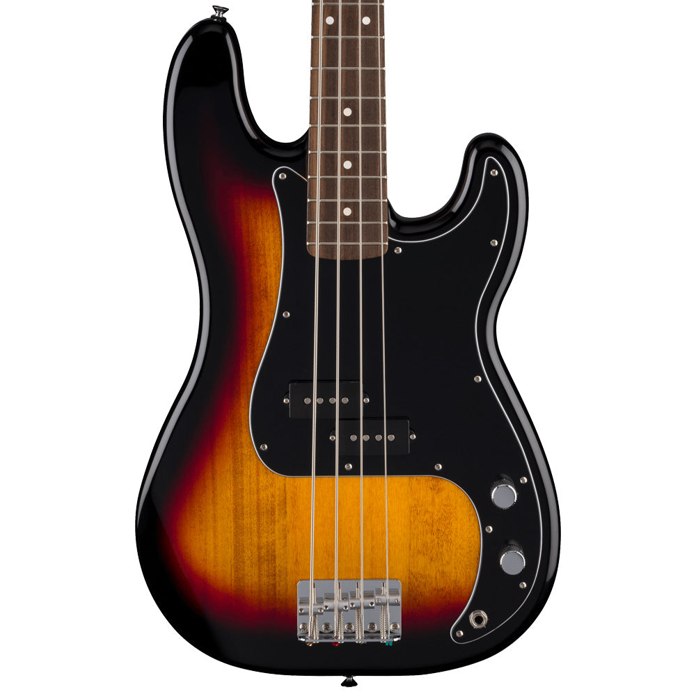 Fender Standard Precision Bass 3-Colour Sunburst Close view ; Fender Standard Precision Bass 3-Colour Sunburst Full view ; Fender Standard Precision Bass 3-Colour Sunburst Back view