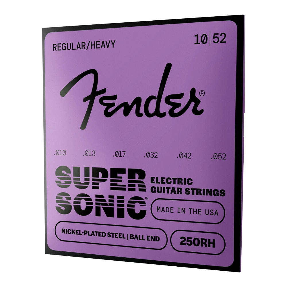 Fender Super 250's Nickel Plated Steel Electric Guitar Strings (10-52)