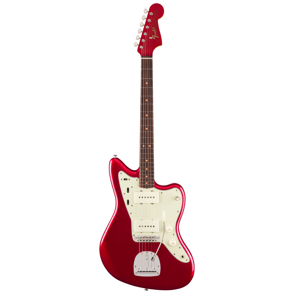 Fender Vintera III Mid '60s Jazzmaster Candy Apple Red Body View ; Fender Vintera III Mid '60s Jazzmaster Candy Apple Red Full View ; Fender Vintera III Mid '60s Jazzmaster Candy Apple Red Back View