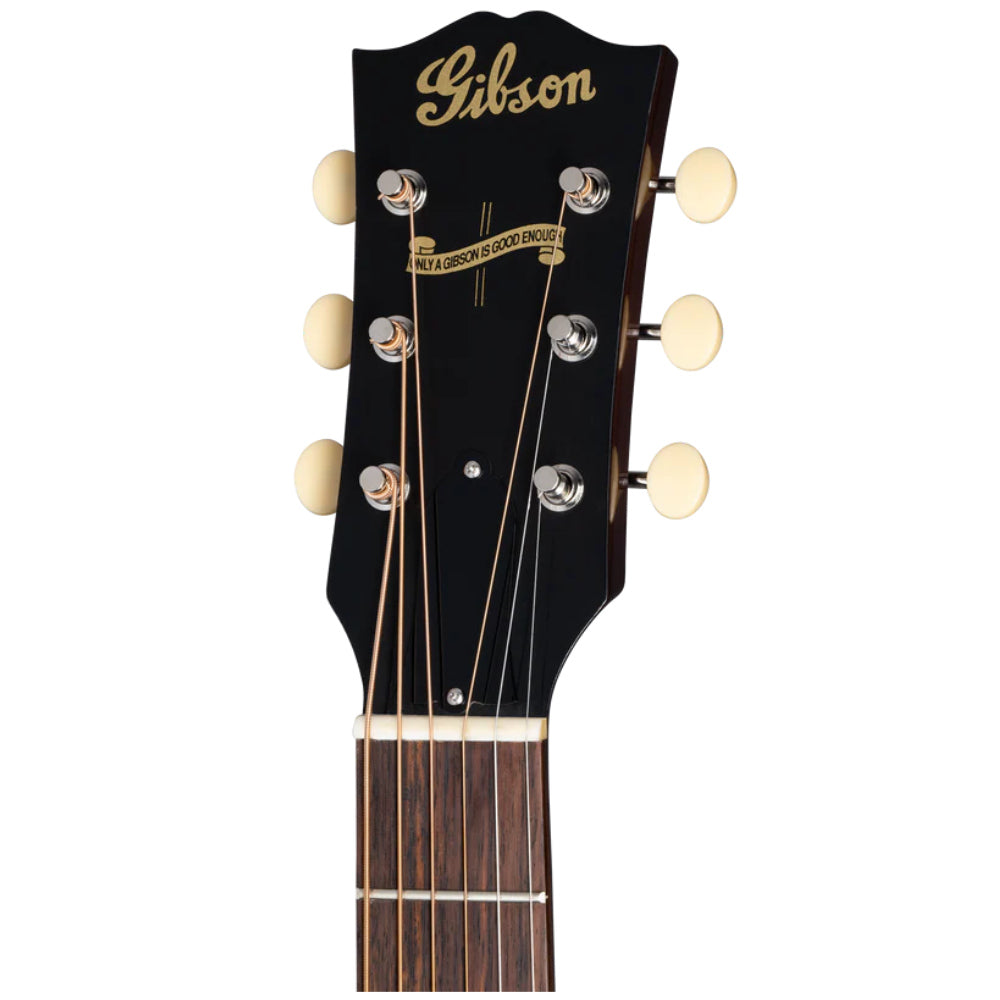 Gibson Custom Shop 1942 Banner J45 Vintage Sunburst Body View ; Gibson Custom Shop 1942 Banner J45 Vintage Sunburst Full View ; Gibson Custom Shop 1942 Banner J45 Vintage Sunburst Headstock View ; Gibson Custom Shop 1942 Banner J45 Vintage Sunburst Back View