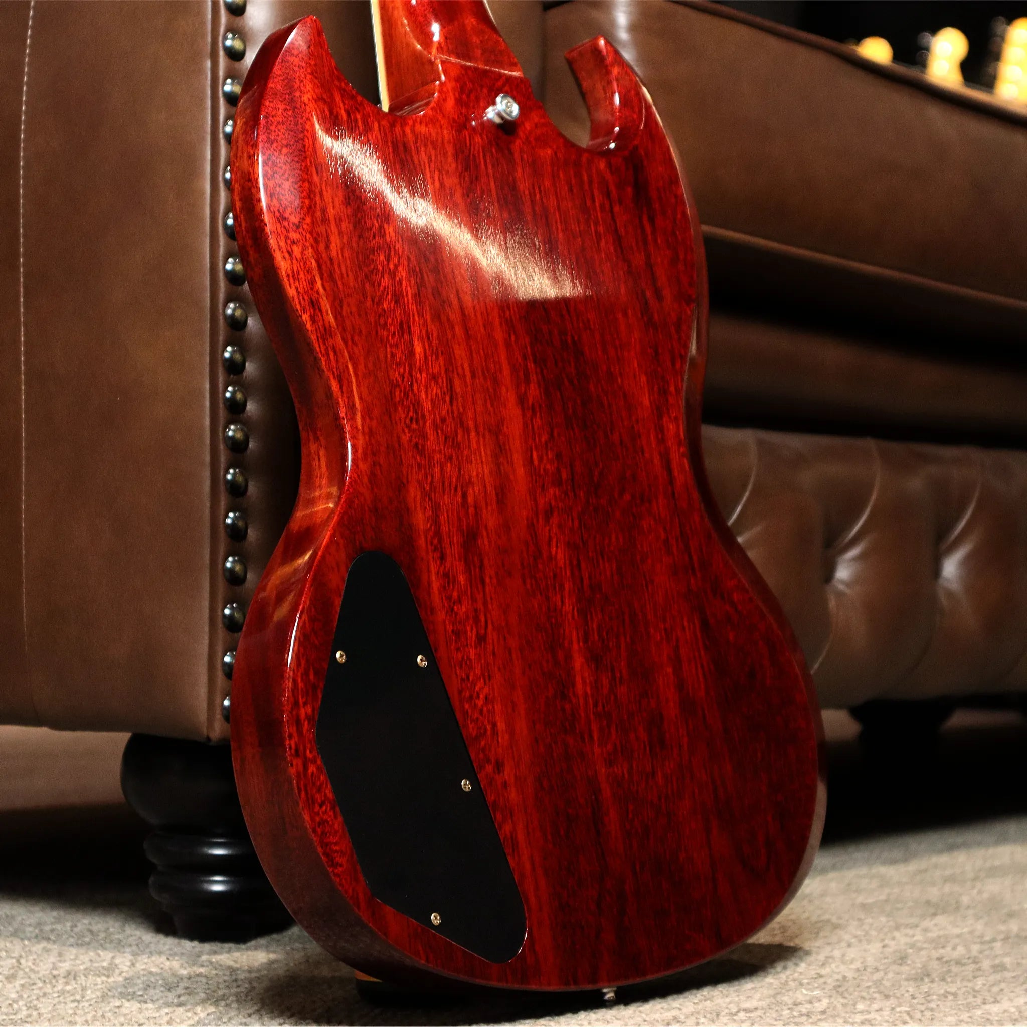 Gibson Custom Shop 1964 SG Standard Reissue Maestro Vibrola VOS (Cherry Red) Back View