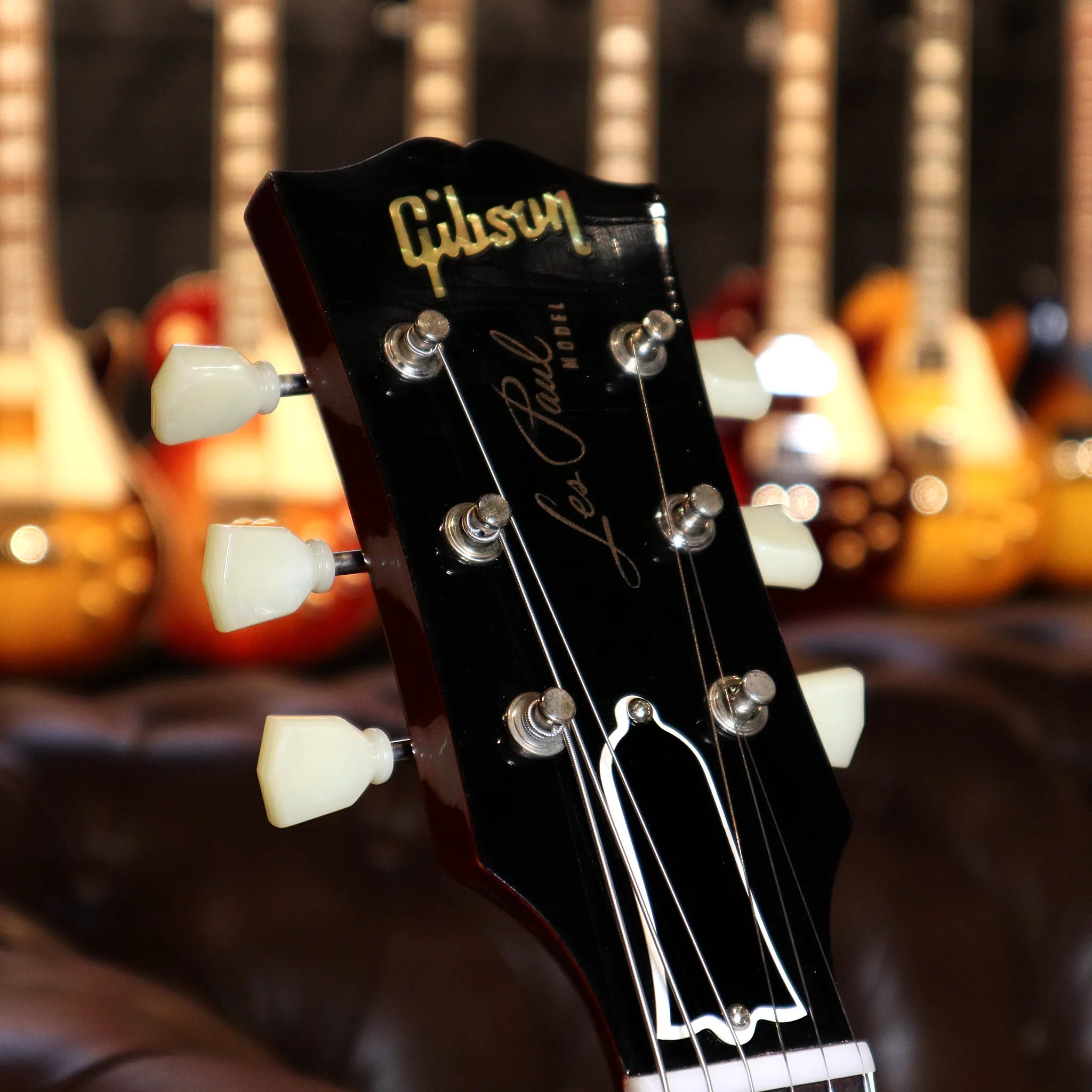 Gibson Custom Shop Murphy Lab 1959 Les Paul Standard Ultra Light Aged (Sunrise Teaburst) Headstock