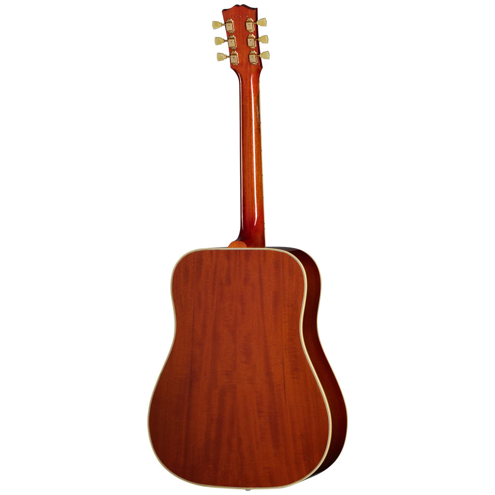 Gibson Custom Shop Murphy Lab 1960 Hummingbird Heavy Aged Washed Cherry Sunburst Body View ; Gibson Custom Shop Murphy Lab 1960 Hummingbird Heavy Aged Washed Cherry Sunburst Full View ; Gibson Custom Shop Murphy Lab 1960 Hummingbird Heavy Aged Washed Cherry Sunburst Back View