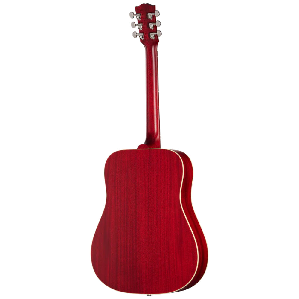 Gibson Hummingbird Special Satin Vintage Cherry Sunburst Body View ; Gibson Hummingbird Special Satin Vintage Cherry Sunburst Full View ; Gibson Hummingbird Special Satin Vintage Cherry Sunburst Back View