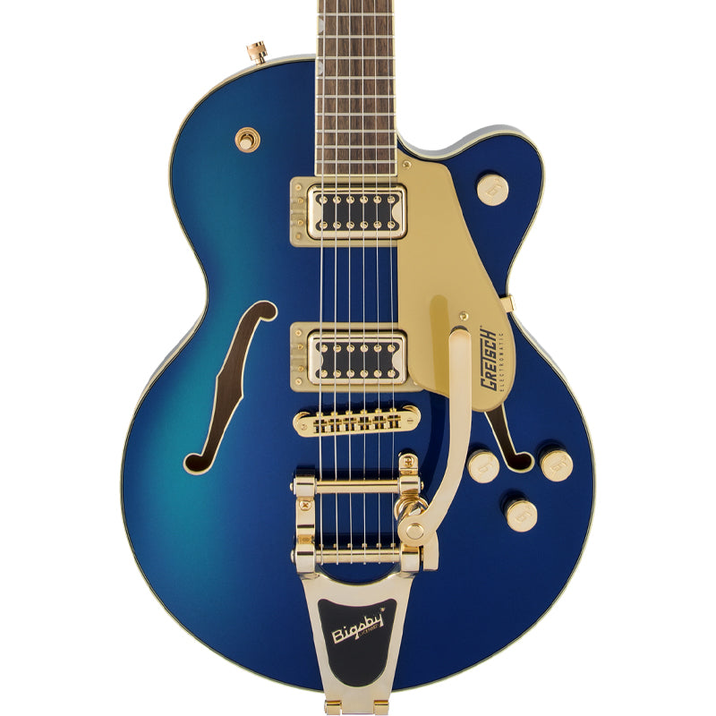 Gretsch G5655TG Electromatic Center Block Jr. Bigsby Azure Metallic ; Gretsch G5655TG Electromatic Center Block Jr (Azure Metallic) ; Gretsch G5655TG Electromatic Center Block Jr. Bigsby Azure Metallic full ; Gretsch G5655TG Electromatic Center Block Jr. Bigsby Azure Metallic headstock