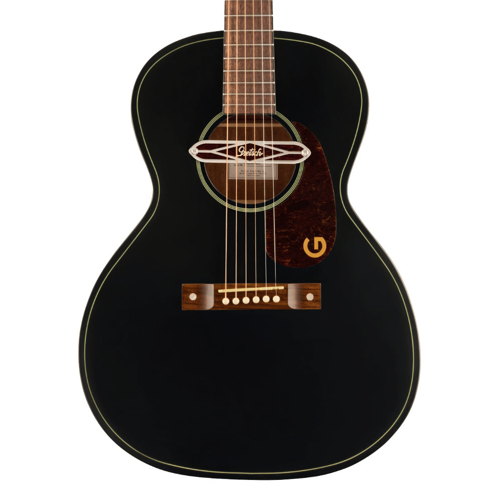 Gretsch Jim Dandy Deltoluxe Concert Black Top Body View ; Gretsch Jim Dandy Deltoluxe Concert Black Top Full View ; Gretsch Jim Dandy Deltoluxe Concert Black Top Back View