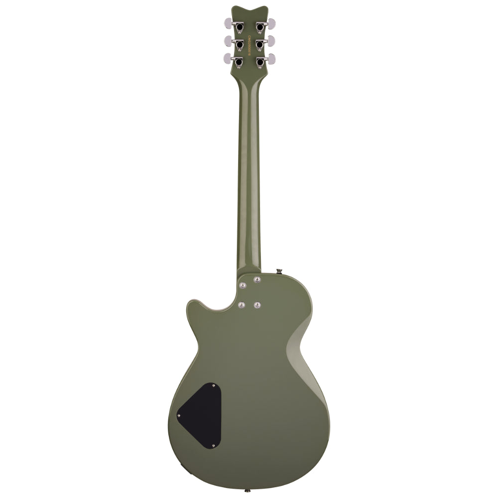 Gretsch Streamliner Jet Club 1 Pickup Olive Drab Body View ; Gretsch Streamliner Jet Club 1 Pickup Olive Drab Full View ; Gretsch Streamliner Jet Club 1 Pickup Olive Drab Back View