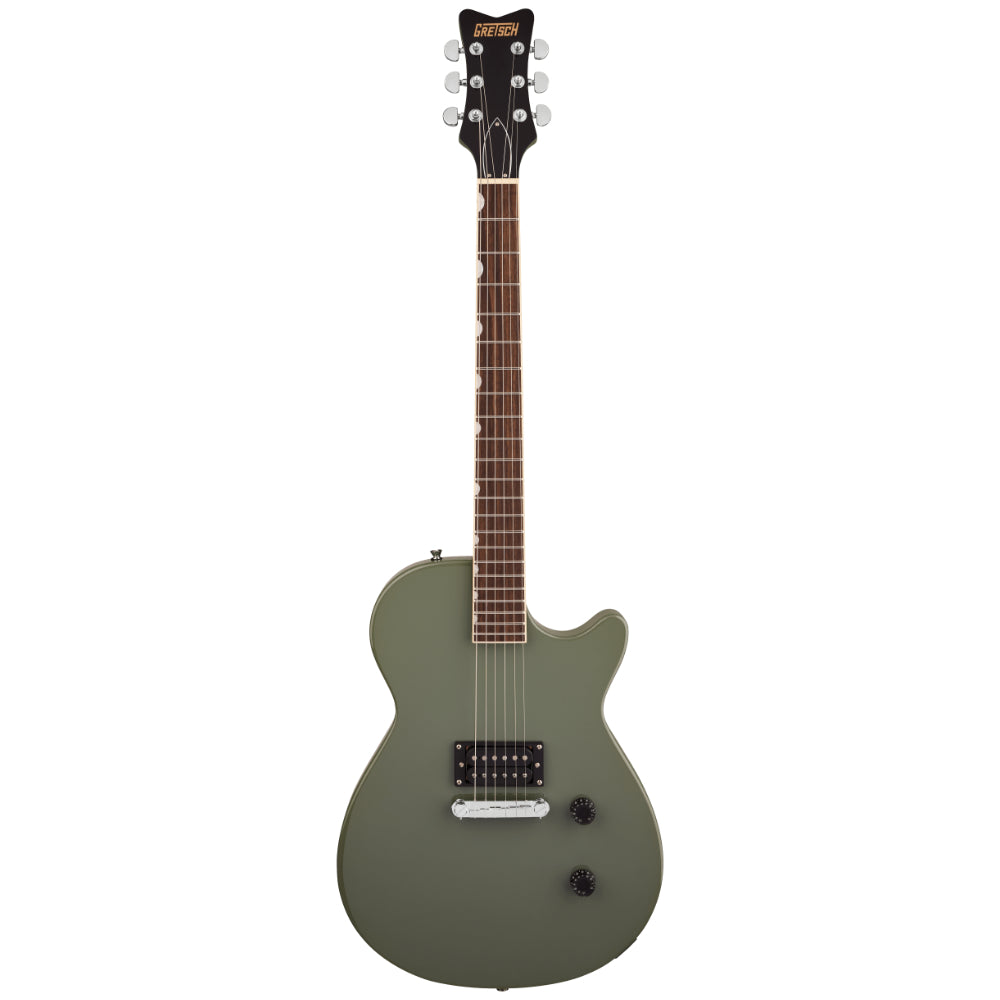 Gretsch Streamliner Jet Club 1 Pickup Olive Drab Body View ; Gretsch Streamliner Jet Club 1 Pickup Olive Drab Full View ; Gretsch Streamliner Jet Club 1 Pickup Olive Drab Back View
