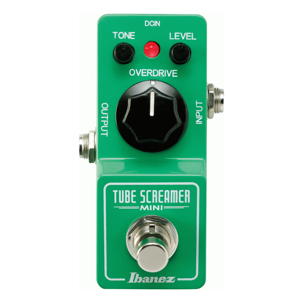 Ibanez TSMINI Overdrive Pedal Front View ; Ibanez TSMINI Overdrive Pedal Side View