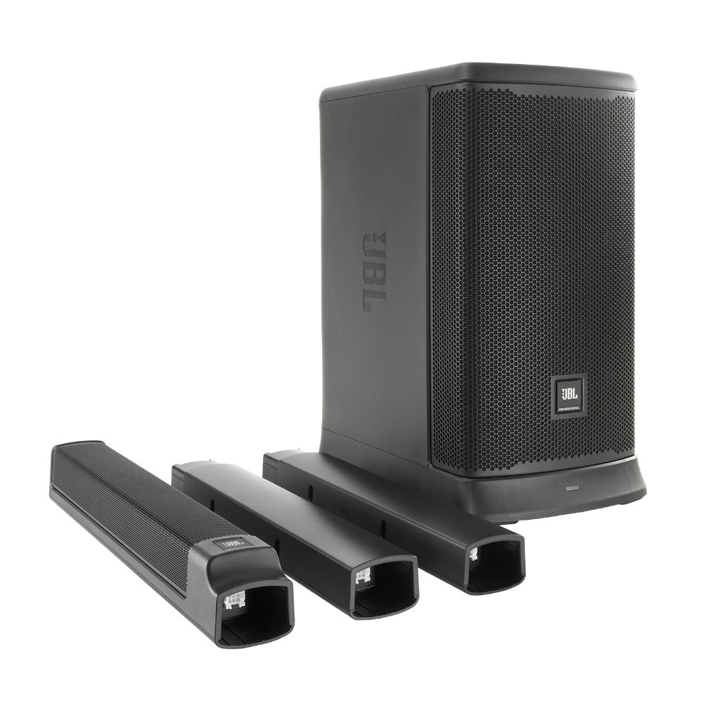JBL EON ONE MKII All-In-One PA System Main View ; JBL EON ONE MKII All-In-One PA System Mixer View ; JBL EON ONE MKII All-In-One PA System Pack Down View ; JBL EON ONE MKII All-In-One PA System Back View