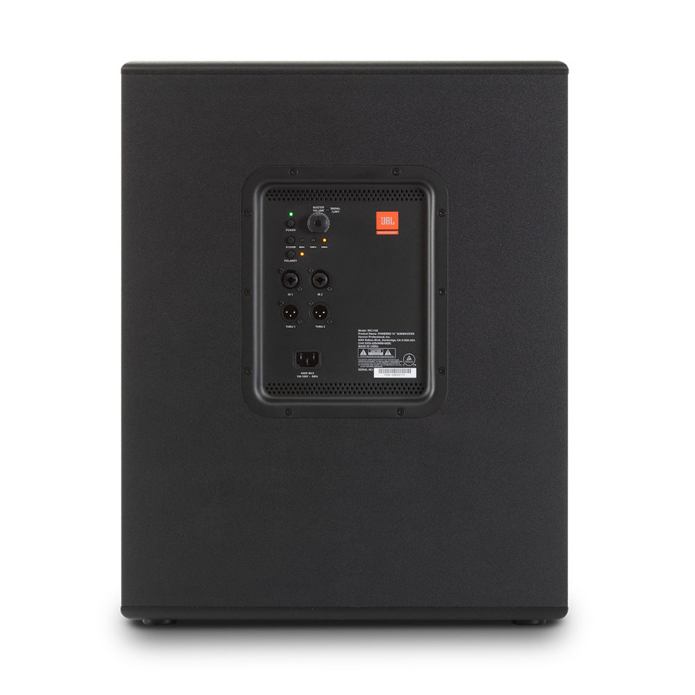 JBL IRX115S 15" Powered Subwoofer Front View ; JBL IRX115S 15" Powered Subwoofer Angle View ; JBL IRX115S 15" Powered Subwoofer Back View