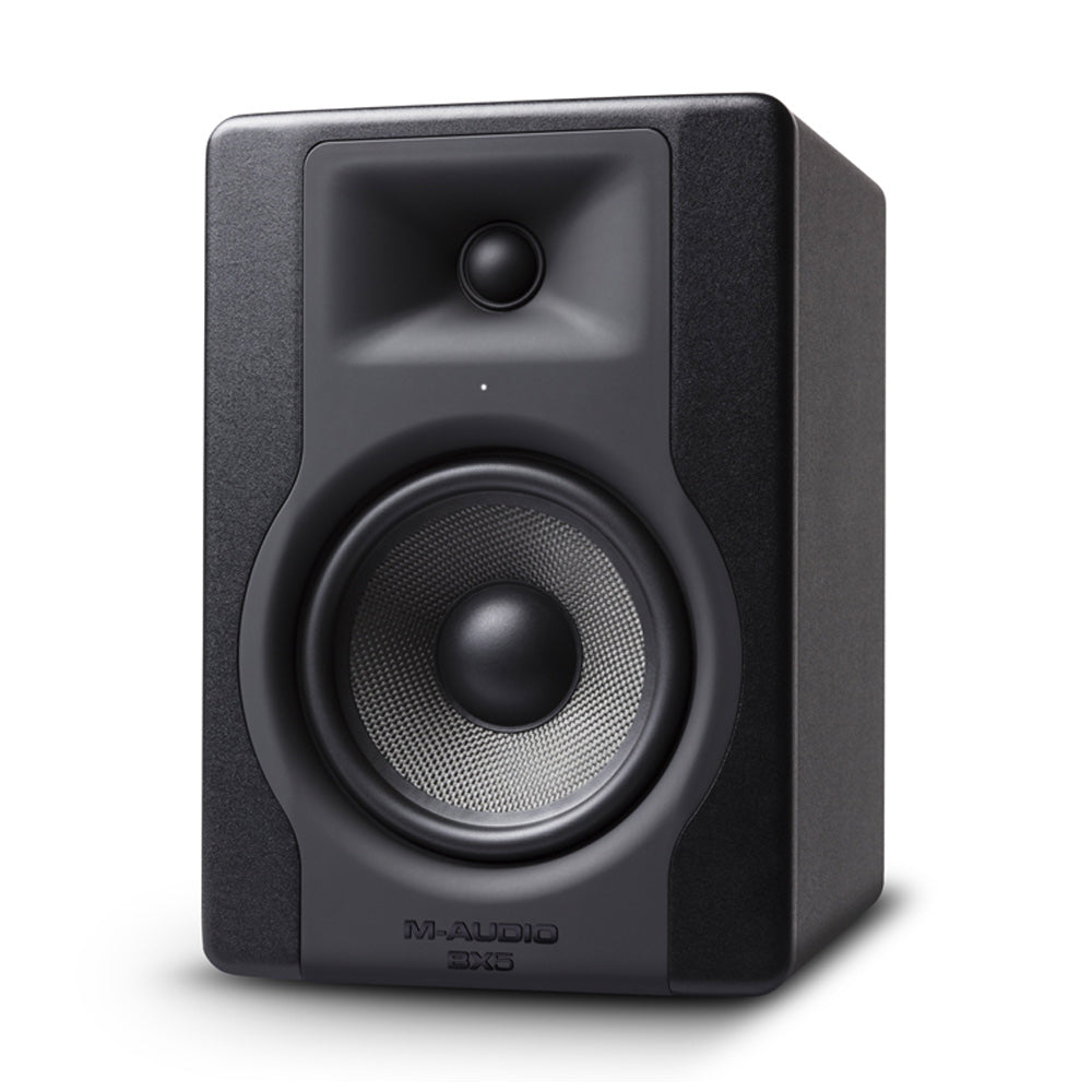 M-Audio BX5 D3 5" Powered Studio Monitors (Pair) ; M-Audio BX5 D3 5" Powered Studio Monitors (Pair) Angle ; M-Audio BX5 D3 5" Powered Studio Monitors (Pair) Rear
