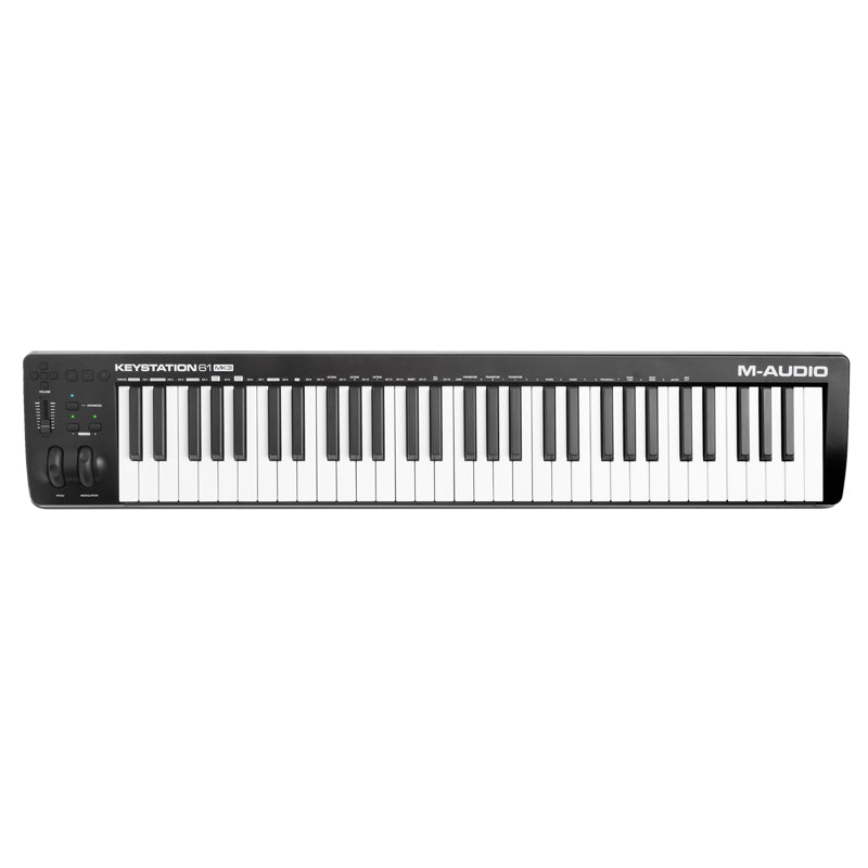 M-Audio Keystation 61 MK3 ; M-Audio Keystation 61 MK3 angle ; M-Audio Keystation 61 MK3 rear