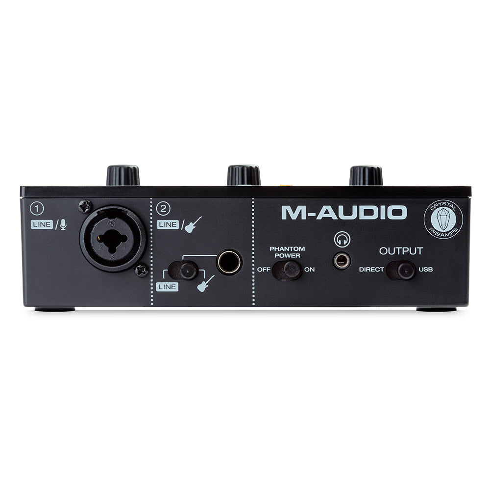 M-Audio M-Track Solo USB Audio Interface ; M-Audio M-Track Solo USB Audio Interface Front ; M-Audio M-Track Solo USB Audio Interface Rear