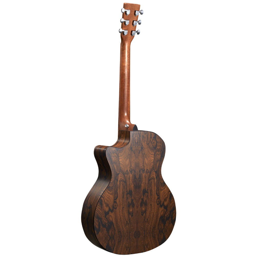 Martin GPCX2E Ziricote X-Series Grand Performance Cutaway Acoustic Guitar Body View ; Martin GPCX2E Ziricote X-Series Grand Performance Cutaway Acoustic Guitar Full View ; Martin GPCX2E Ziricote X-Series Grand Performance Cutaway Acoustic Guitar Back View
