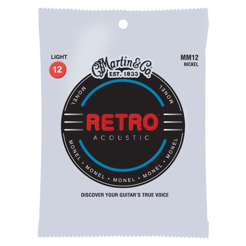 Martin Retro Acoustic 12-54 Light Guitar Strings