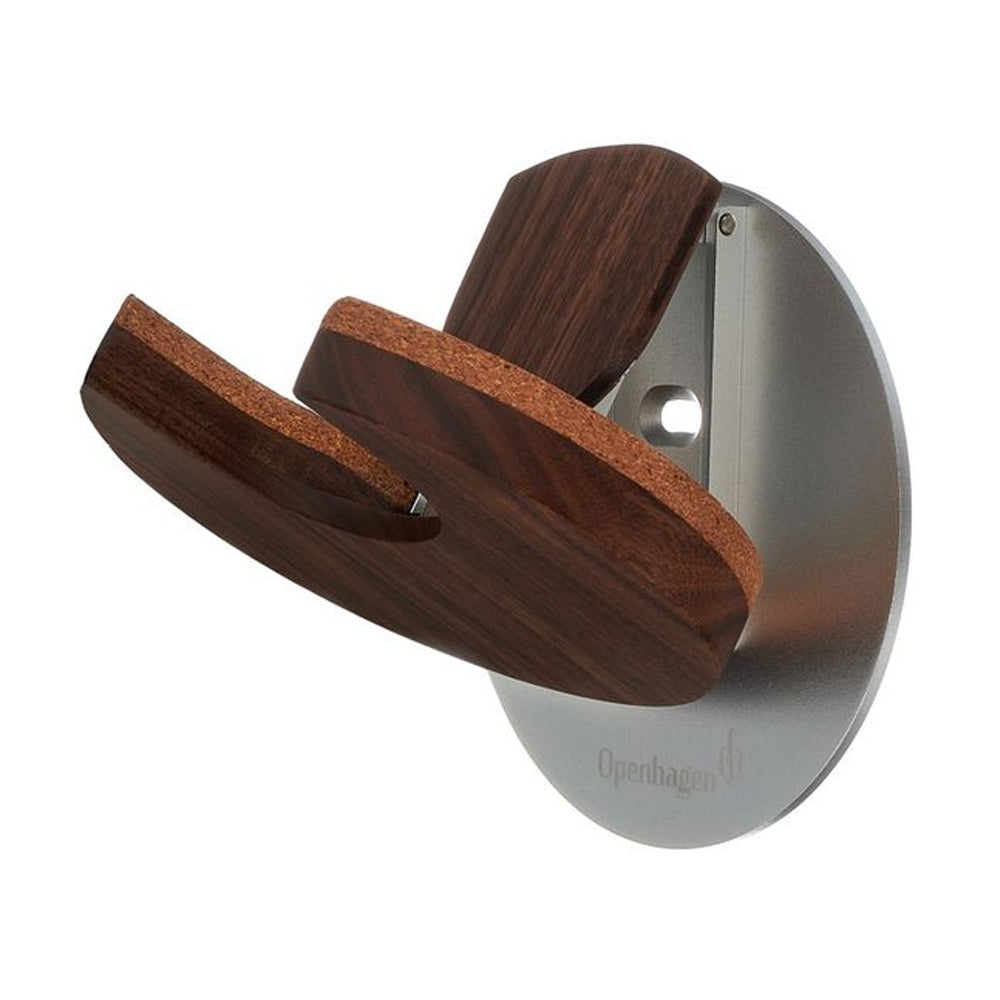 Openhagen Guitar Wall Mount Walnut ; Openhagen Guitar Wall Mount Walnut Angle ; Openhagen Guitar Wall Mount Walnut Mounted ; Openhagen Guitar Wall Mount Walnut