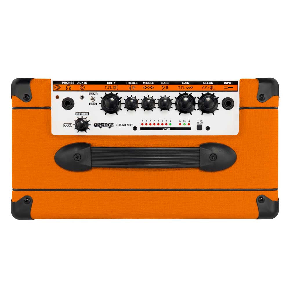 Orange Crush 20RT Guitar Amp Front ; Orange Crush 20RT Guitar Amp Front Angle ; Orange Crush 20RT Guitar Amp Top ; Orange Crush 20RT Guitar Amp Rear