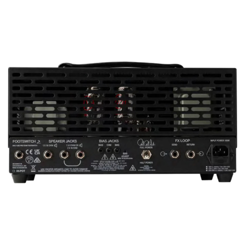 PRS MT15 Amplifier Head Front View ; PRS MT15 Amplifier Head Back View