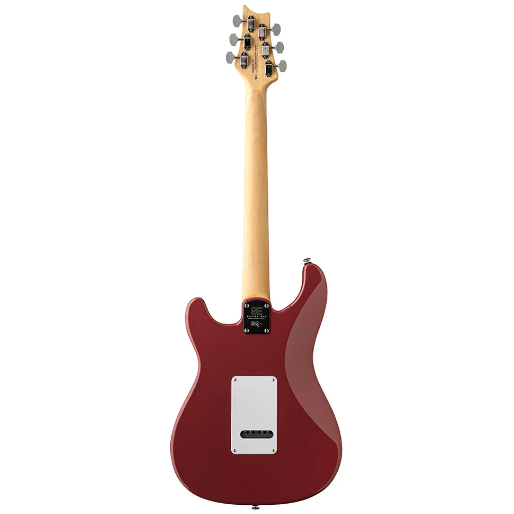 PRS SE Silver Sky Derby Red Body View ; PRS SE Silver Sky Derby Red Full View ; PRS SE Silver Sky Derby Red Back View