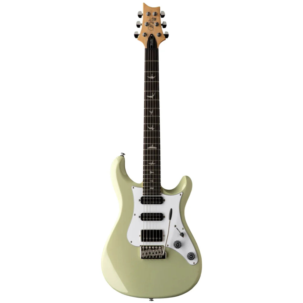 PRS SE Studio Standard Sage Green Body View ; PRS SE Studio Standard Sage Green Full View ; PRS SE Studio Standard Sage Green Back View