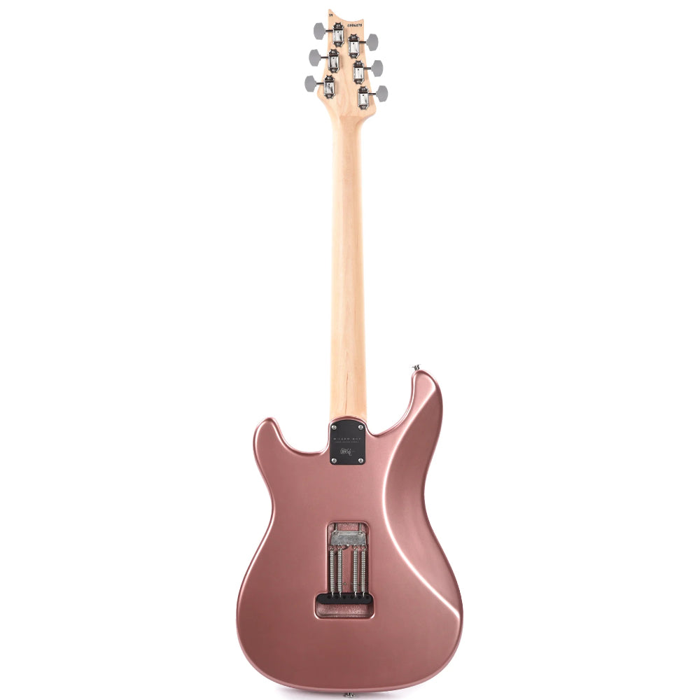 PRS Silver Sky Maple Midnight Rose Body View ; PRS Silver Sky Maple Midnight Rose Full View ; PRS Silver Sky Maple Midnight Rose Back View