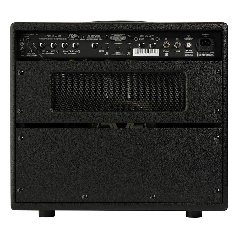 PRS Sonzera 20W Amplifier Combo Front View ; PRS Sonzera 20W Amplifier Combo Back View