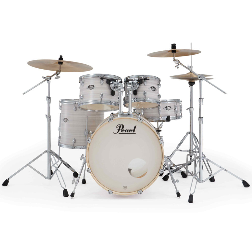 Pearl Export DrumKit Slipstream White ; Pearl Export EXX 22" Fusion Plus Drumkit wHardware Pearl Cymbals Jet Black Side View ; Pearl Export EXX 22" Fusion Plus Drumkit wHardware Pearl Cymbals Jet Black Tom ; Pearl Export EXX 22" Fusion Plus Drum Kit w/Hardware and Pearl Cymbals (Slipstream White) ; Pearl Export EXX 22" Fusion Plus Drum Kit w/Hardware and Pearl Cymbals (Slipstream White) ; Pearl Export EXX 22" Fusion Plus Drum Kit w/Hardware and Pearl Cymbals (Slipstream White)