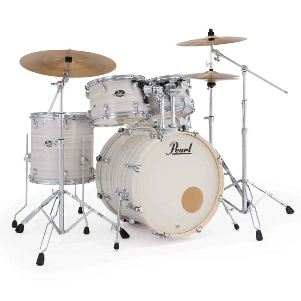 Pearl Export EXX 22" Fusion Plus Drum Kit w/Hardware and Pearl Cymbals (Slipstream White)