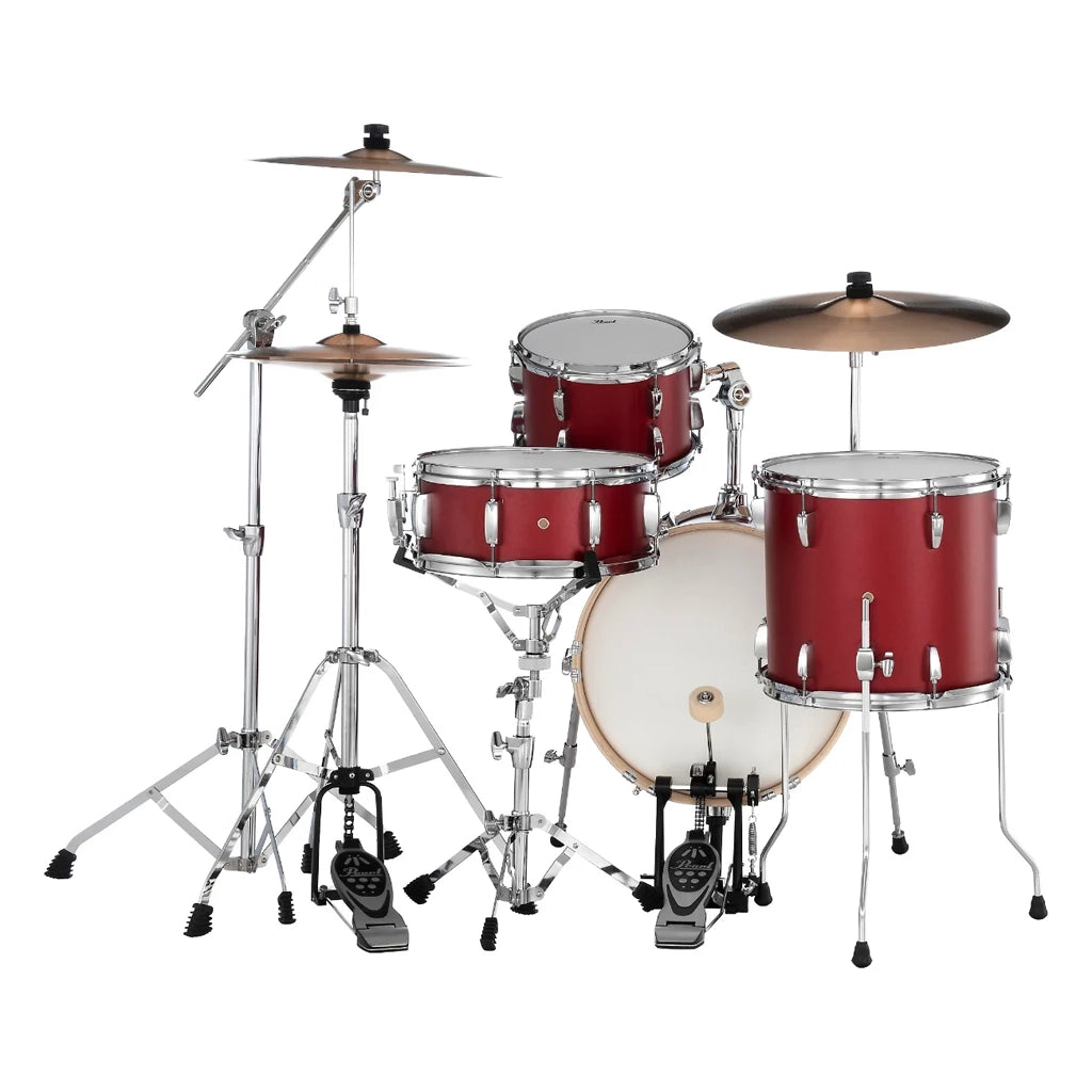 Pearl Midtown 4-Piece Compact Drum Kit w/Hardware (Matte Red)
