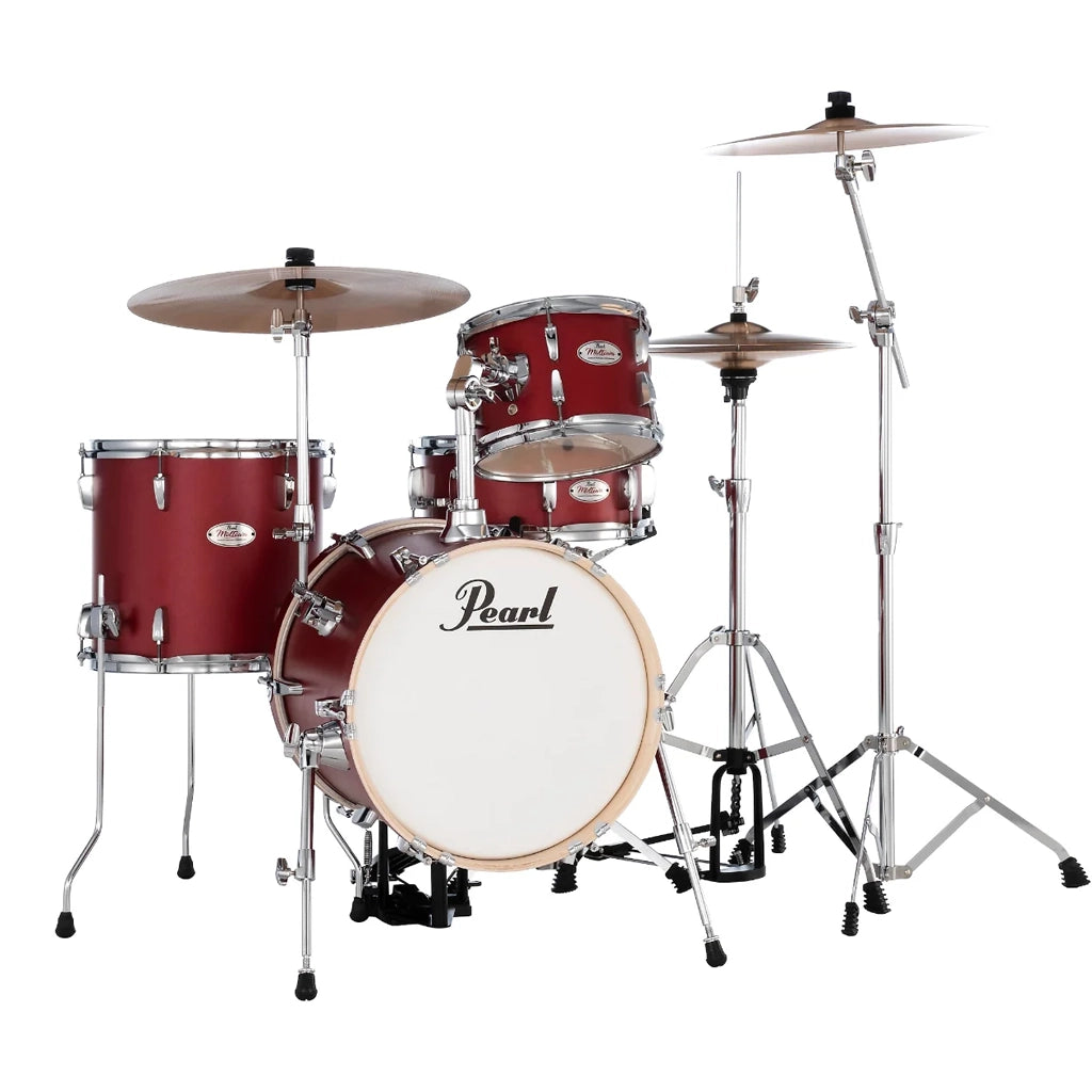 Pearl Midtown 4-Piece Compact Drum Kit w/Hardware (Matte Red)