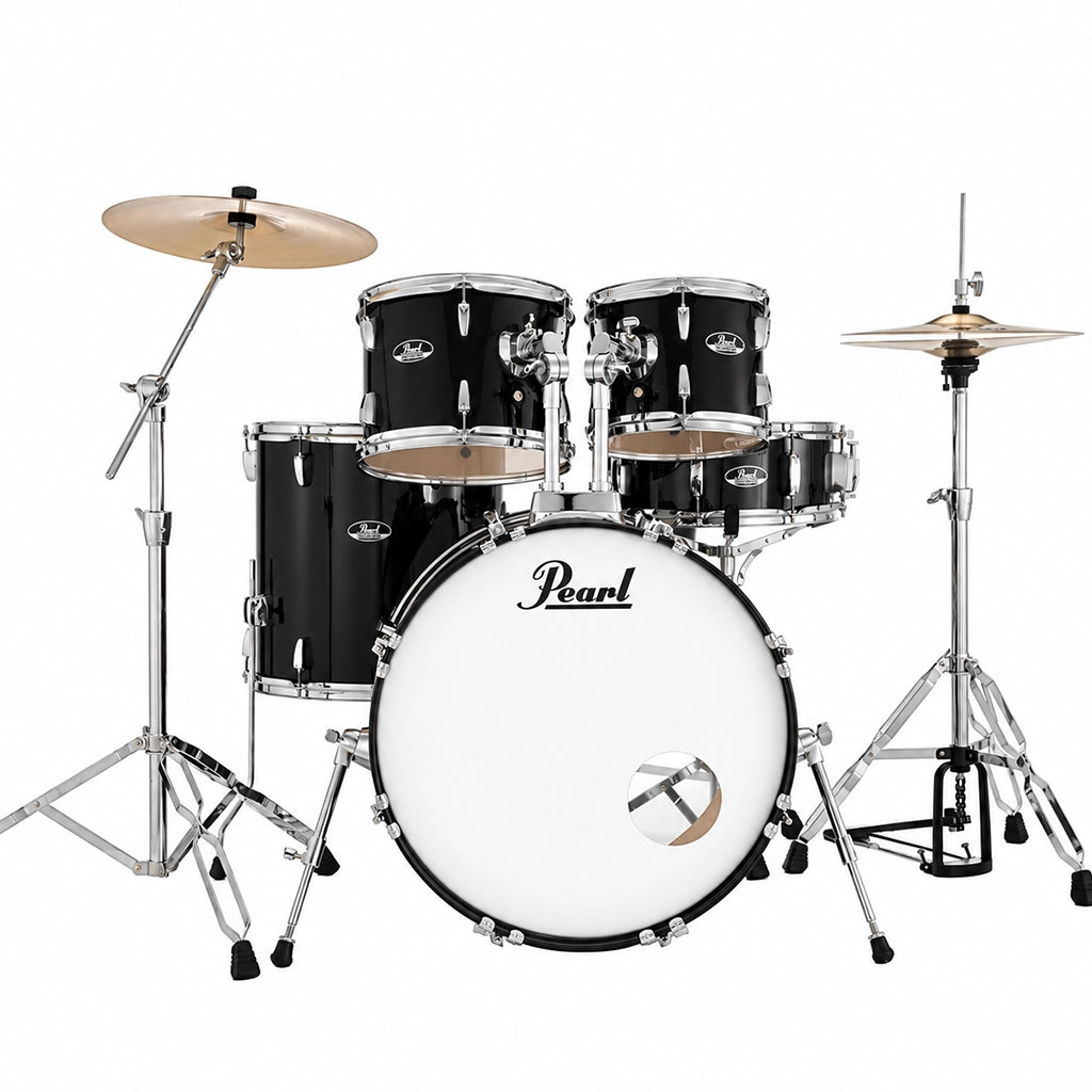 Pearl Roadshow 22" Fusion Plus Drum Kit W/Cymbals (Jet Black)