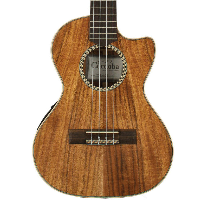 Cordoba 25T-CE Tenor Acacia Ukulele with Pickup ; Cordoba 25T-CE Tenor Acacia Ukulele with Pickup