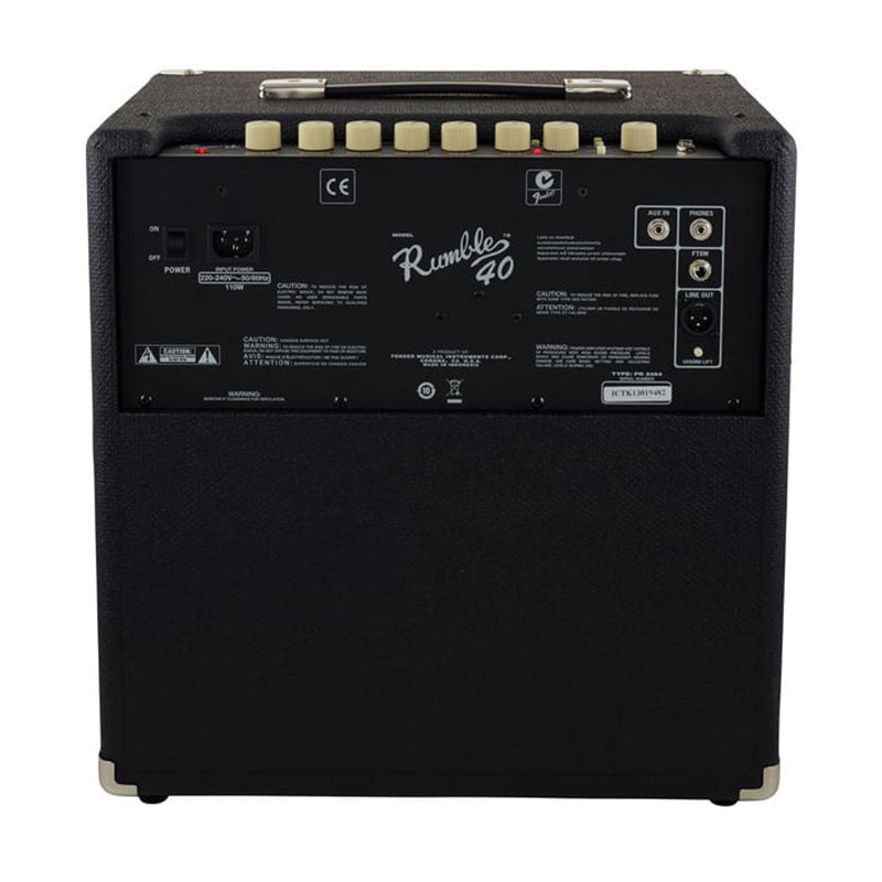 Fender Rumble 40 Combo V3 Bass Amplifier ; Fender Rumble 40 Combo V3 Bass Amplifier ; Fender Rumble 40 Combo V3 Bass Amplifier