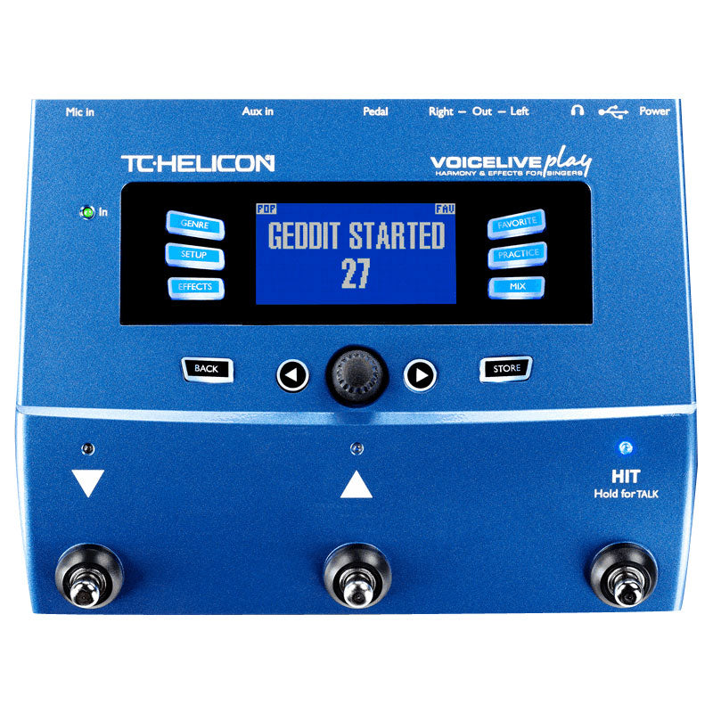 TC Helicon Voicelive Play Vocal Multi-Effects/Harmony Processor Pedal ; TC Helicon Voicelive Play Vocal Multi-Effects/Harmony Processor Pedal