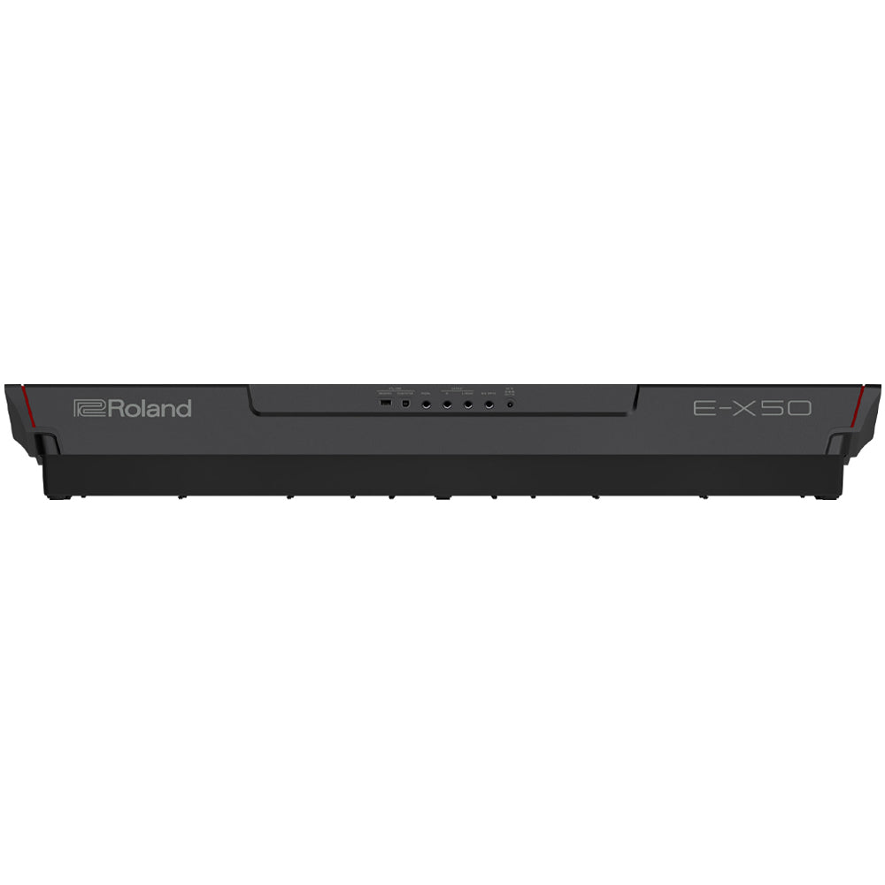 Roland E-X50 Arranger Keyboard Top ; Roland E-X50 Arranger Keyboard Front ; Roland E-X50 Arranger Keyboard Left Angle ; Roland E-X50 Arranger Keyboard Rear Angle ; Roland E-X50 Arranger Keyboard Front II ; Roland E-X50 Arranger Keyboard Rear ; Roland EX50 Arranger Keyboard