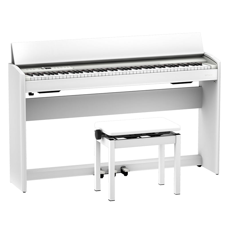 Roland F701WH White Digital Piano ; Roland F701 White Digital Piano W/Piano Bench
