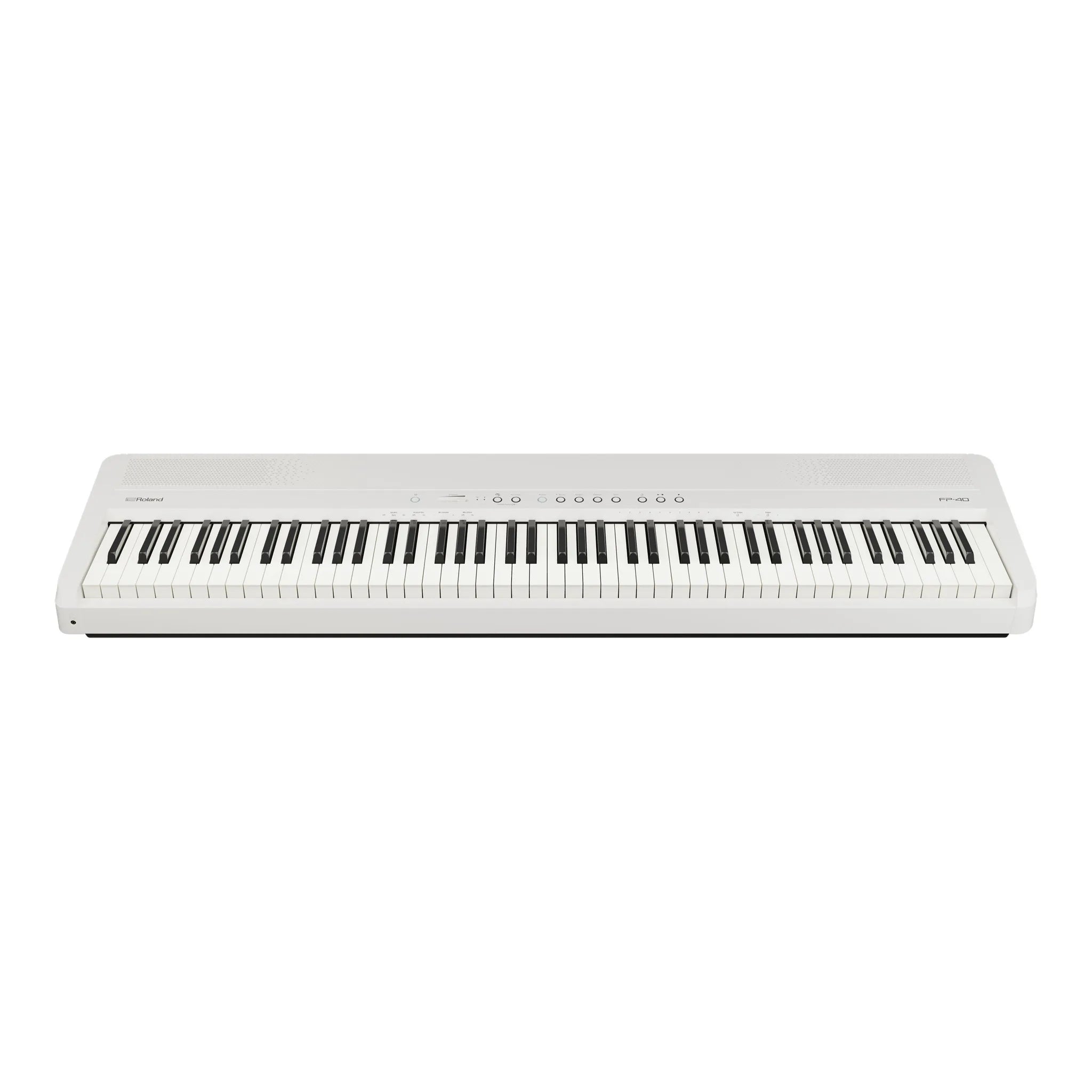 Roland FP-40 Digital Piano Bundle with Stand & Pedals (White)