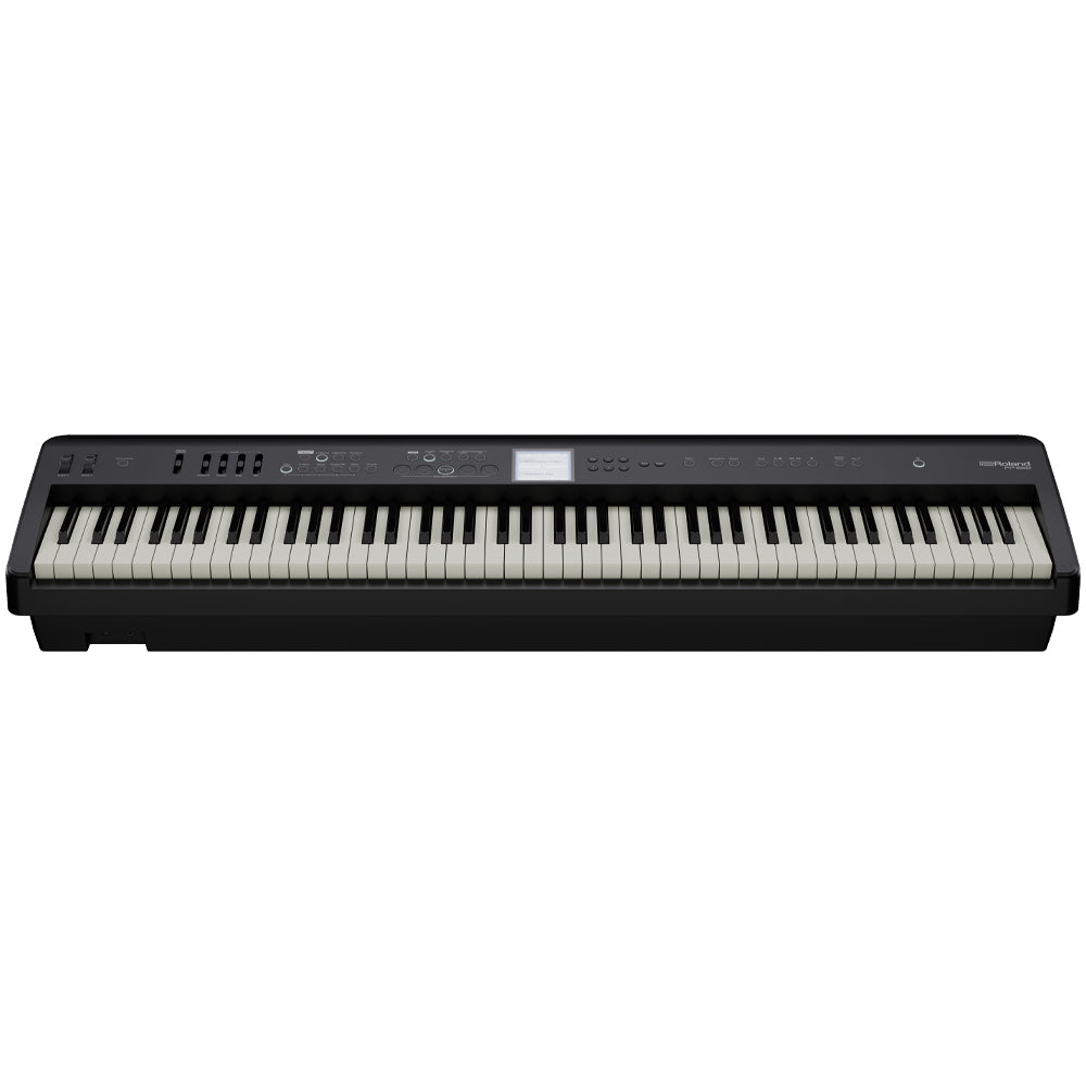 Roland FP-E50 Entertainment Digital Piano Bundle Complete Angle ; Roland FP-E50 Entertainment Digital Piano Bundle Complete Front ; Roland FP-E50 Entertainment Digital Piano Bundle Front ; Roland FP-E50 Entertainment Digital Piano Bundle Top ; Roland FP-E50 Entertainment Digital Piano Bundle Front Music Stand ; Roland FP-E50 Entertainment Digital Piano Bundle Rear ; Roland FP-E50 Entertainment Digital Piano Bundle Wheels ; Roland FP-E50 Entertainment Digital Piano Bundle Dimensions