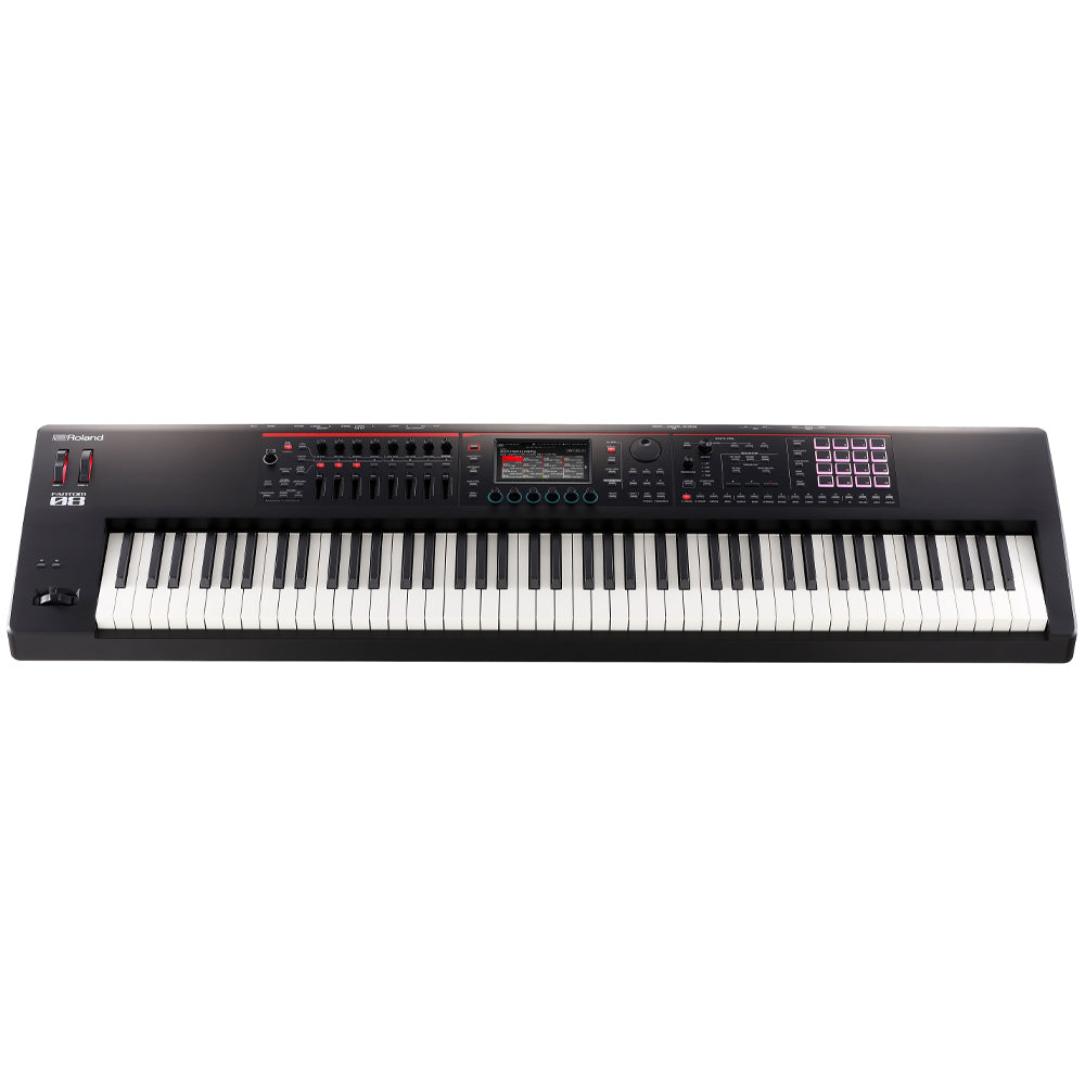 Roland Fantom-08 Workstation Synthesizer Front ; Roland Fantom-08 Workstation Synthesizer Front Angle ; Roland Fantom-08 Workstation Synthesizer Front Profile ; Roland Fantom-08 Workstation Synthesizer Rear ; Roland Fantom-08 Workstation Synthesizer Rear Profile