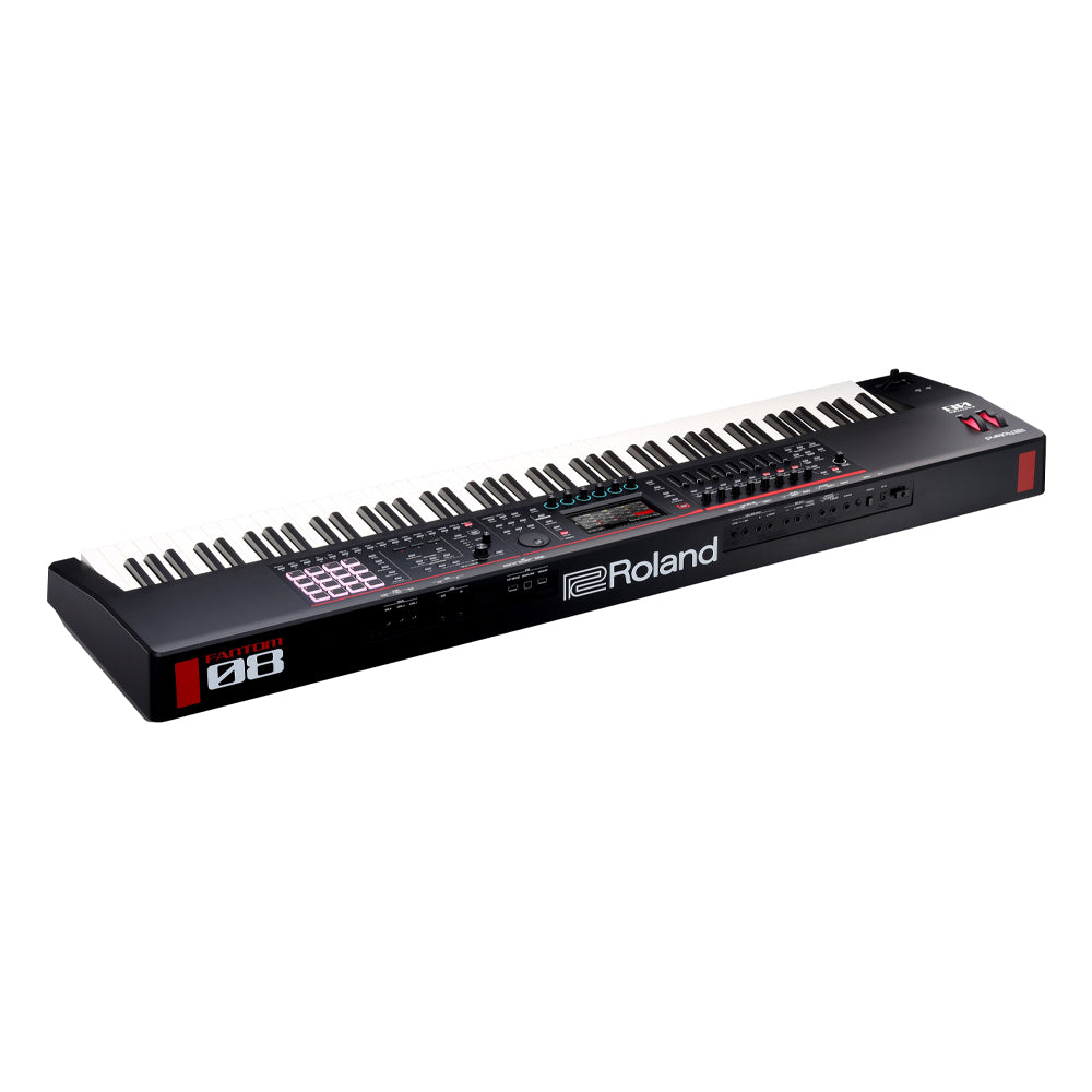 Roland Fantom-08 Workstation Synthesizer Front ; Roland Fantom-08 Workstation Synthesizer Front Angle ; Roland Fantom-08 Workstation Synthesizer Front Profile ; Roland Fantom-08 Workstation Synthesizer Rear ; Roland Fantom-08 Workstation Synthesizer Rear Profile