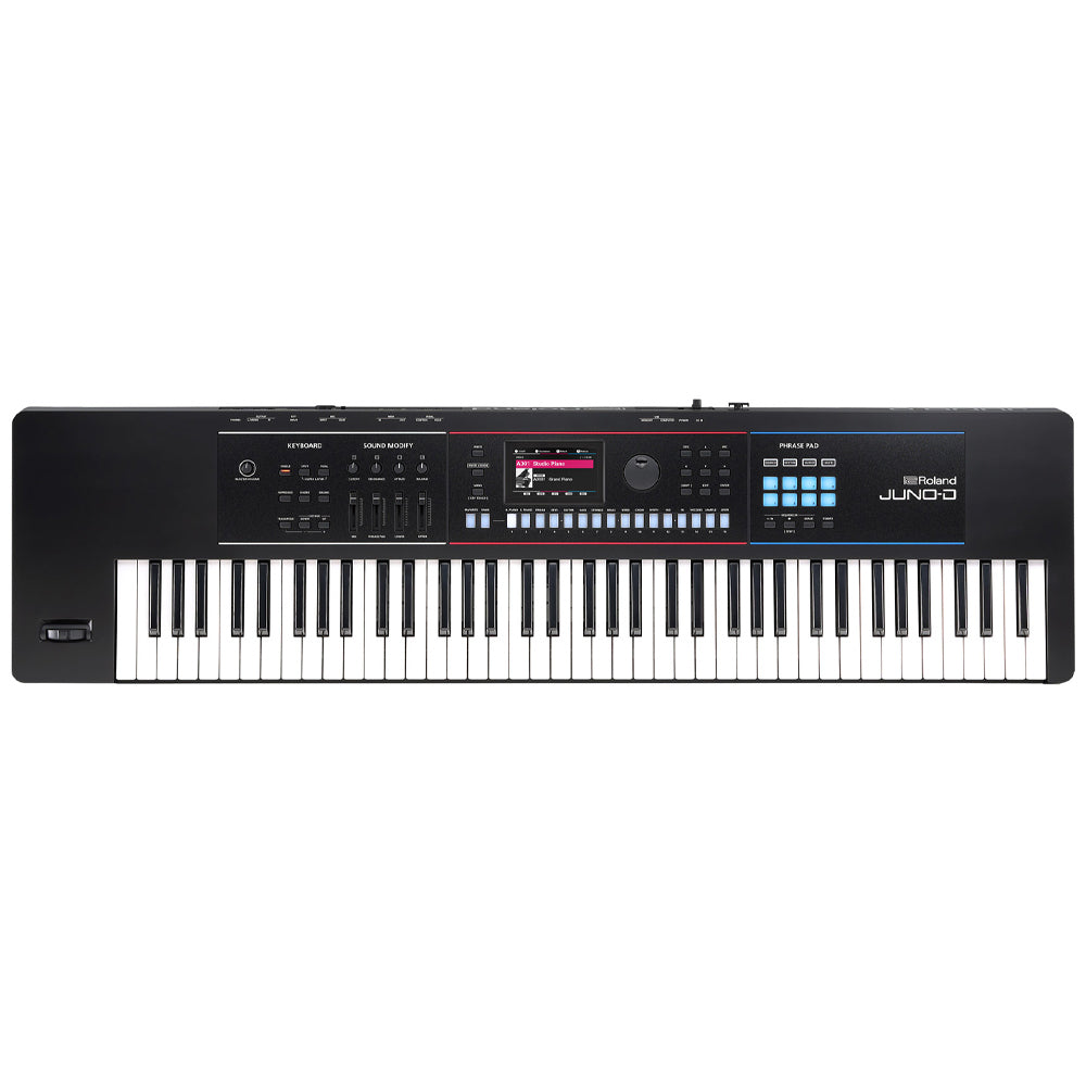 Roland JUNO-D7 Synthesizer Front ; Roland JUNO-D7 Synthesizer Angle ; Roland JUNO-D7 Synthesizer Rear