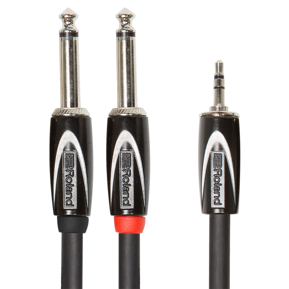 Roland RCC-5-3528V2 5ft 3.5mm TRS to Dual 1/4" TS Cable