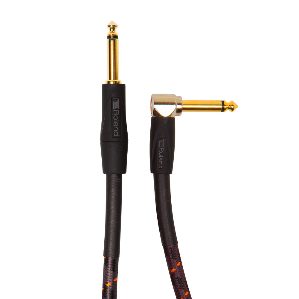 Roland RIC-G10A Gold Series 10ft Instrument Cable Angled