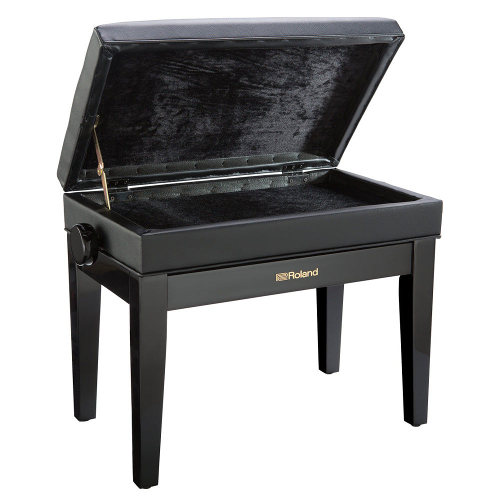 Roland RPB400 Adjustable Piano Bench Polished Ebony ; Roland RPB400 Adjustable Piano Bench Polished Ebony Open