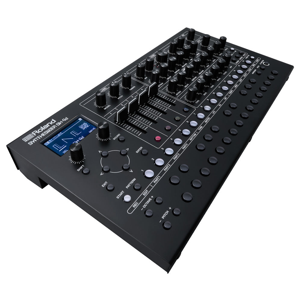 Roland SH-4d Synthesizer Front ; Roland SH-4d Synthesizer Front Angle ; Roland SH-4d Synthesizer Side Angle ; Roland SH-4d Synthesizer Rear