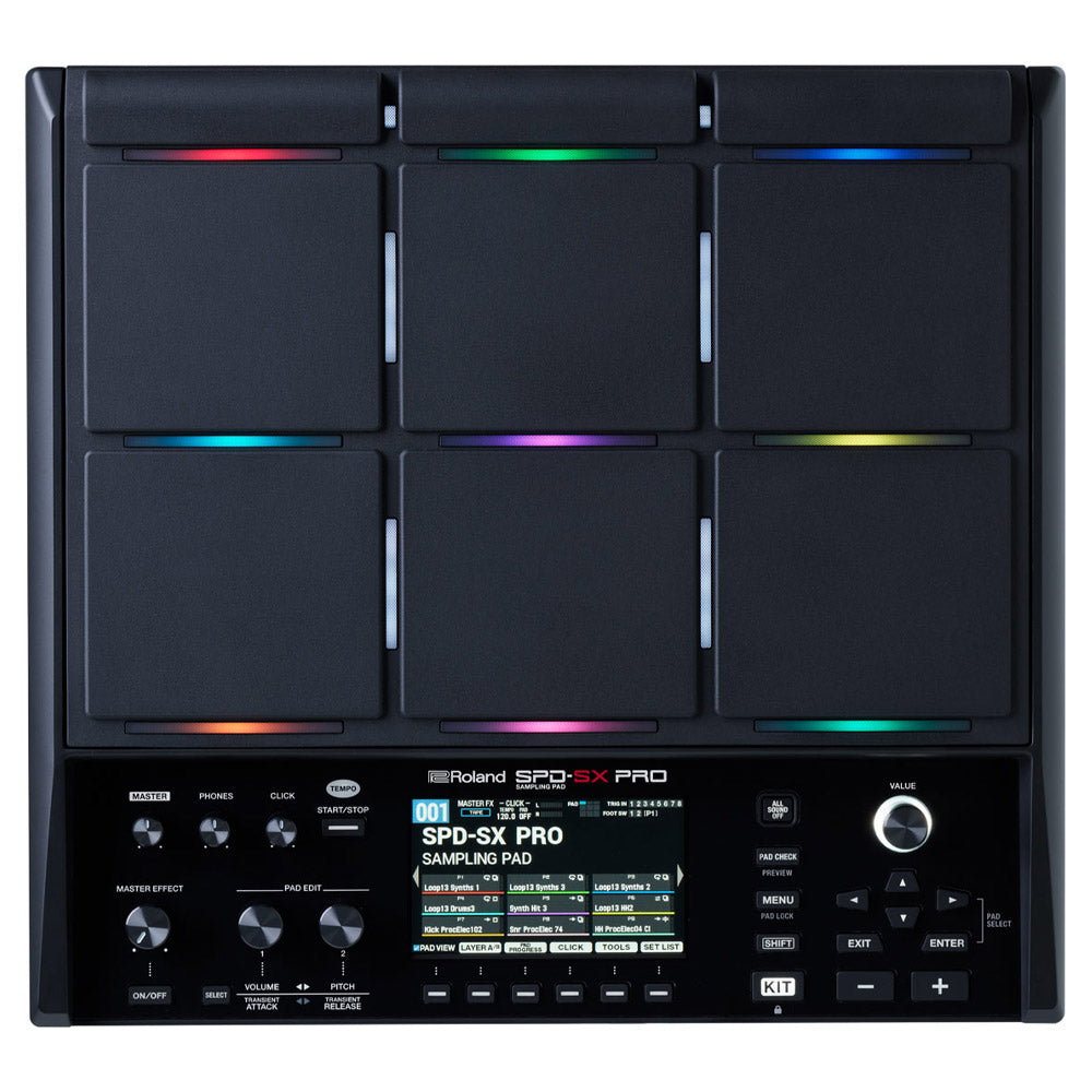 Roland SPD-SX Pro Sampling Pad Full ; Roland SPD-SX Pro Sampling Pad Angle ; Roland SPD-SX Pro Sampling Pad