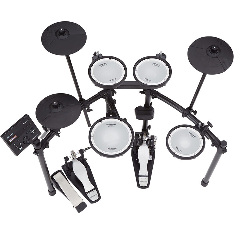 Roland TD-07DMK V-Drums angle ; Roland TD-07DMK V-Drums top ; Roland TD-07DMK V-Drums module ; Roland TD-07DMK V-Drums back
