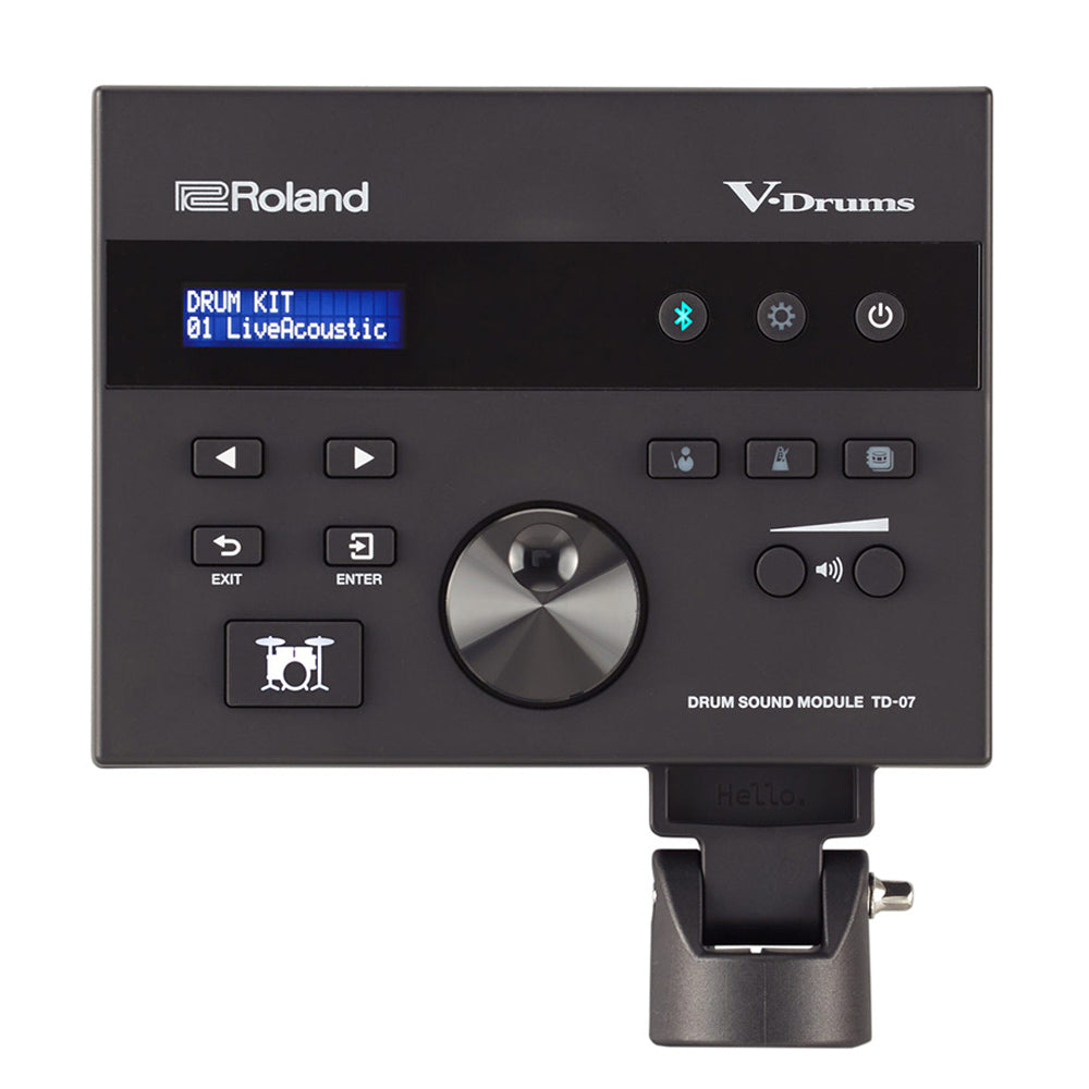 Roland VQD106S Quiet Design Digital Drum Kit Front ; Roland VQD106S Quiet Design Digital Drum Kit Right ; Roland VQD106S Quiet Design Digital Drum Kit ; Roland VQD106S Quiet Design Digital Drum Kit Above ; Roland VQD106S Quiet Design Digital Drum Kit Module ; Roland VQD106S Quiet Design Digital Drum Kit Rack