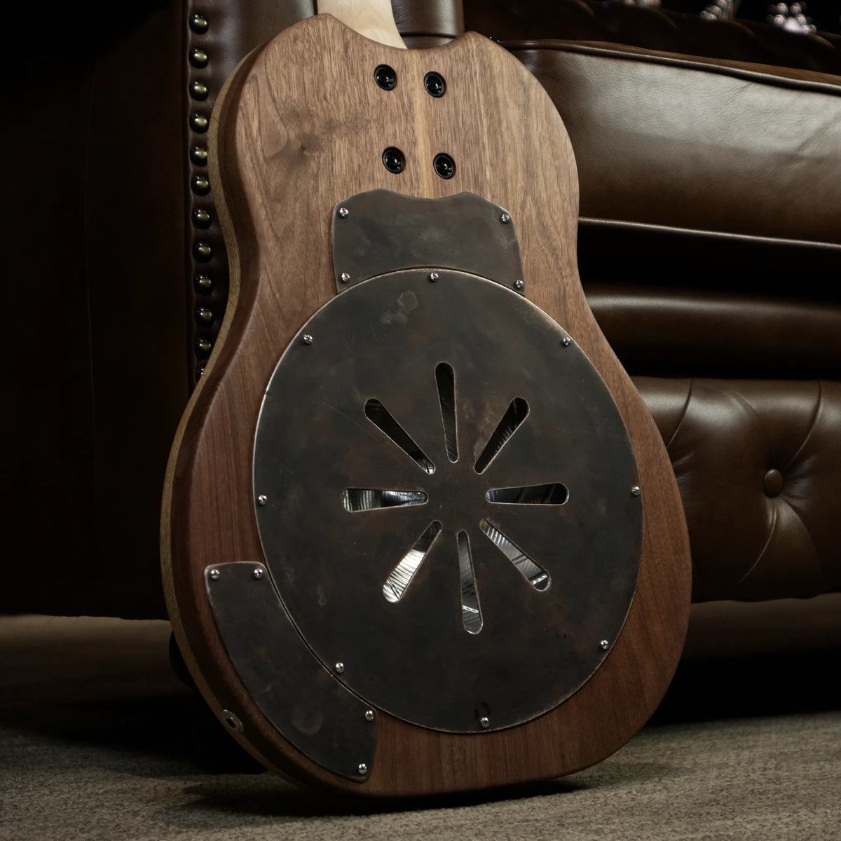 Sea Patrol Custom Guitars SP-35/46 Oak/Walnut Body Resonator Guitar